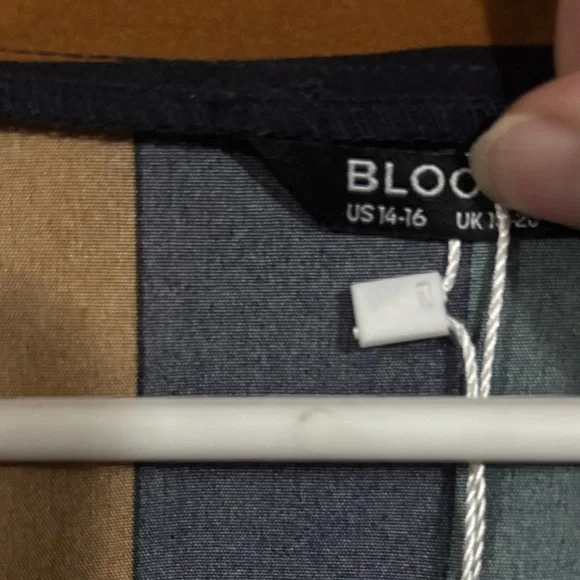 NWT Bloomchic Multicolor Striped Maxi Dress - Picture 6 of 7